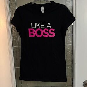 District Black and Pink 'Like A Boss' Tee